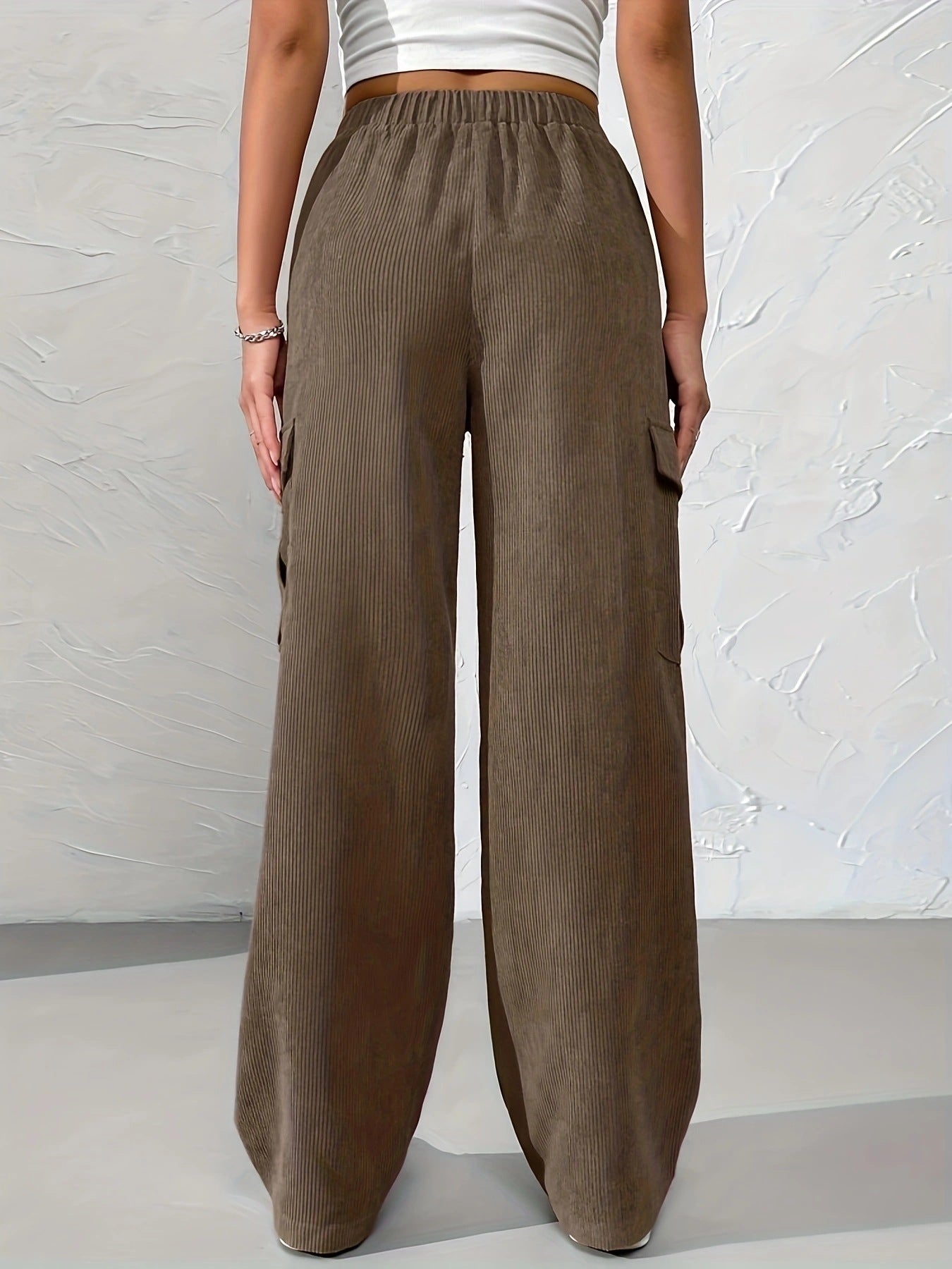 Bethania® | Autumn And Winter New Elastic Waist Cargo Pants Corduroy