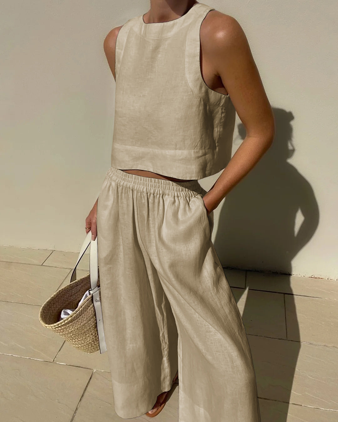 Vanesa® | Lightweight Sustainable Linen Women's Two-Piece Set