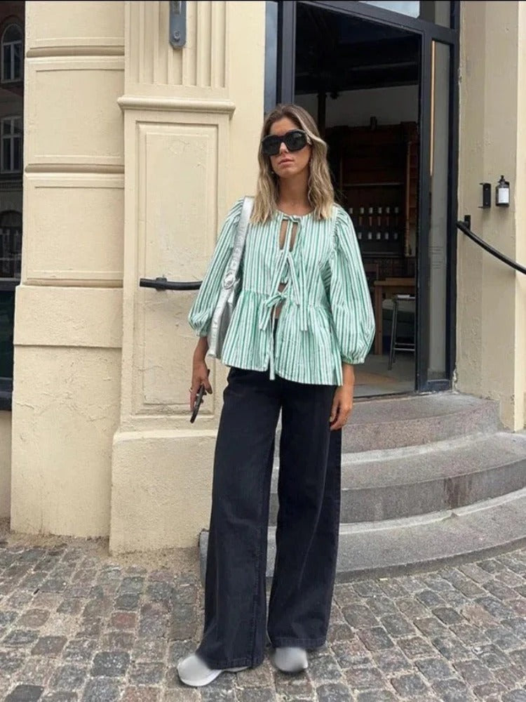 Mariona® | Puffy Blouse With Long Sleeves