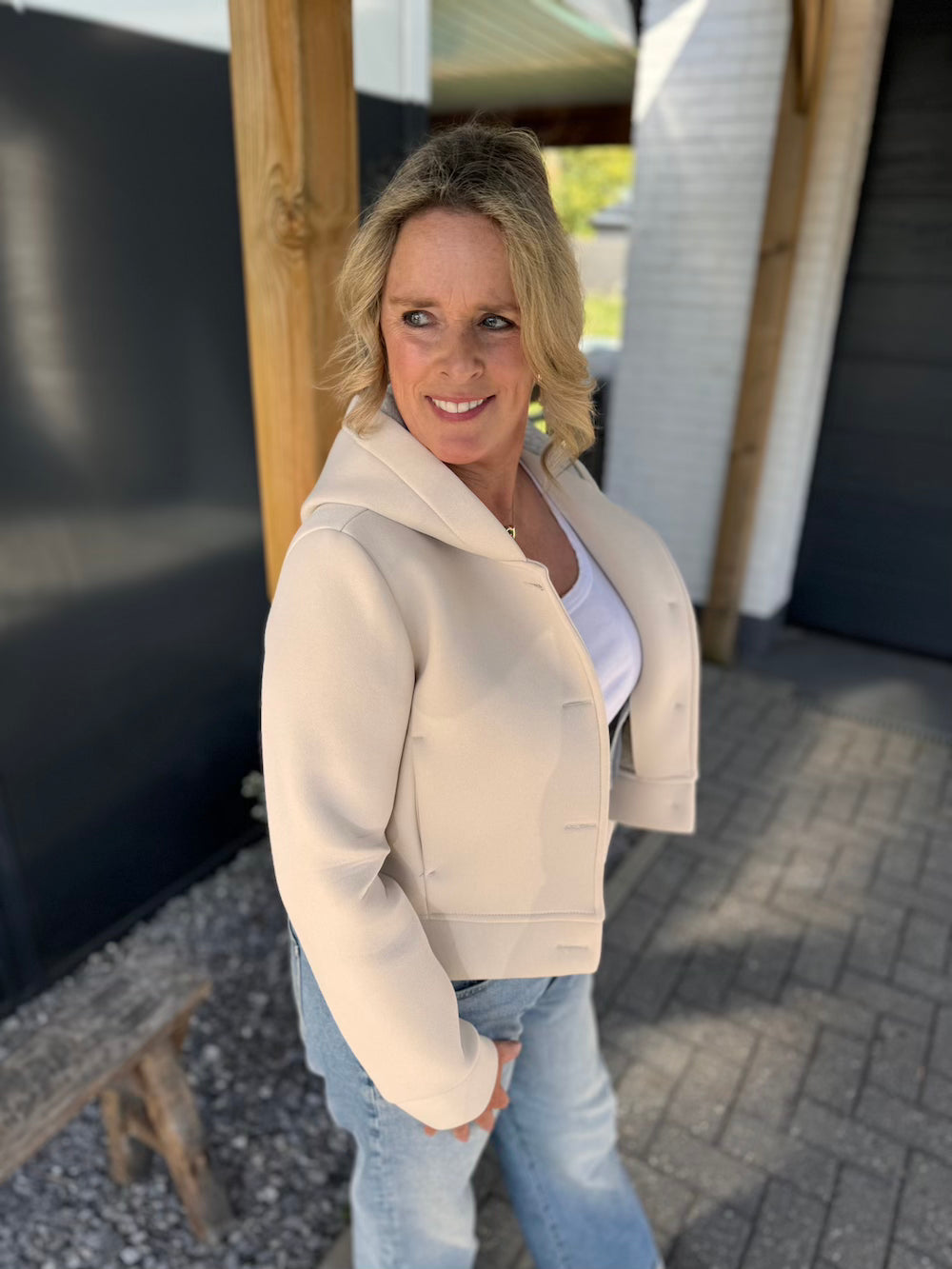Hana | Diving jacket beige