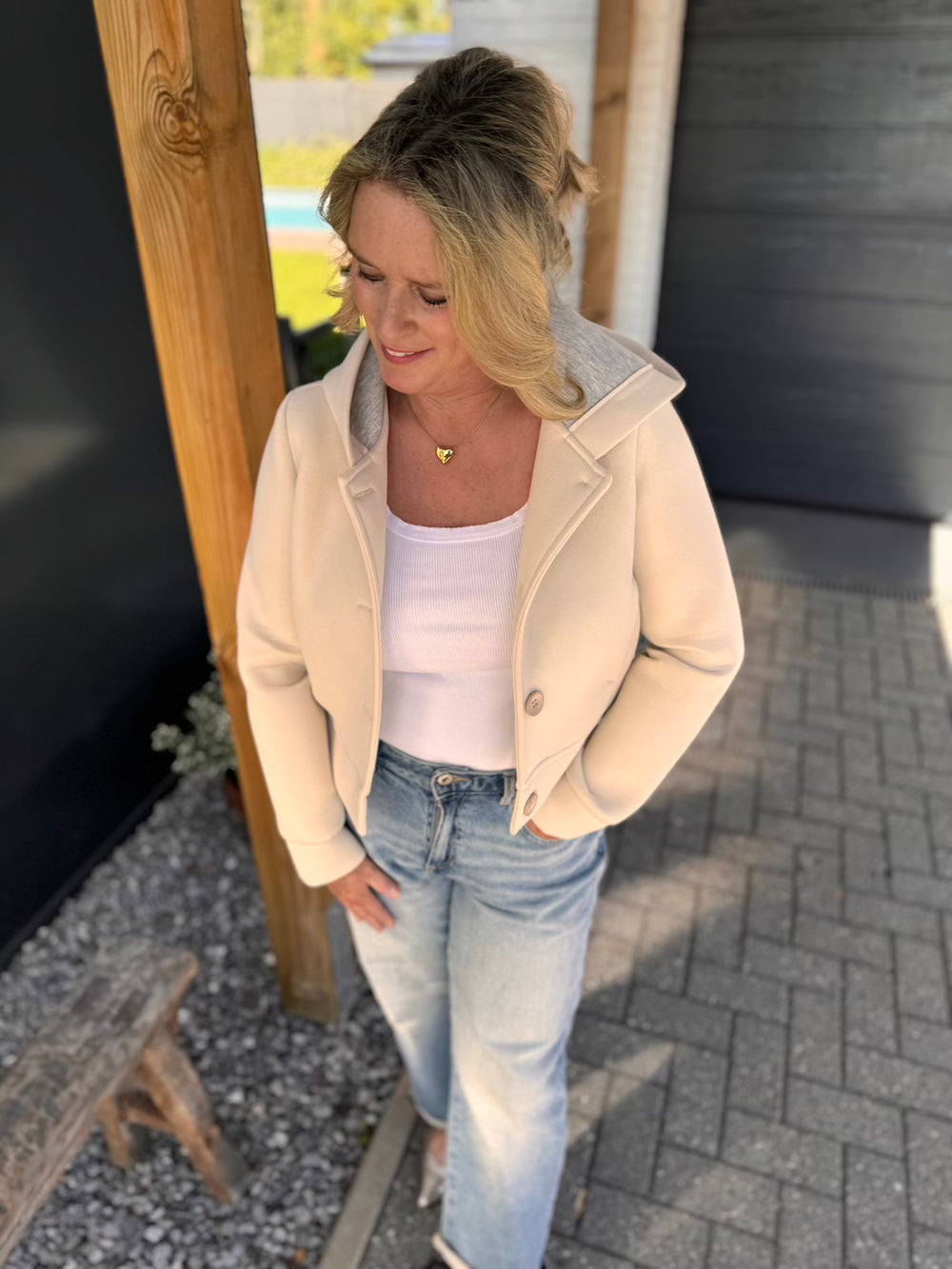 Hana | Diving jacket beige