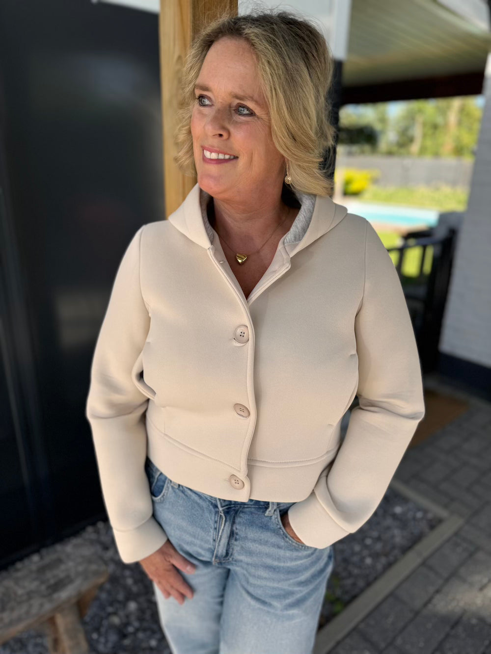 Hana | Diving jacket beige