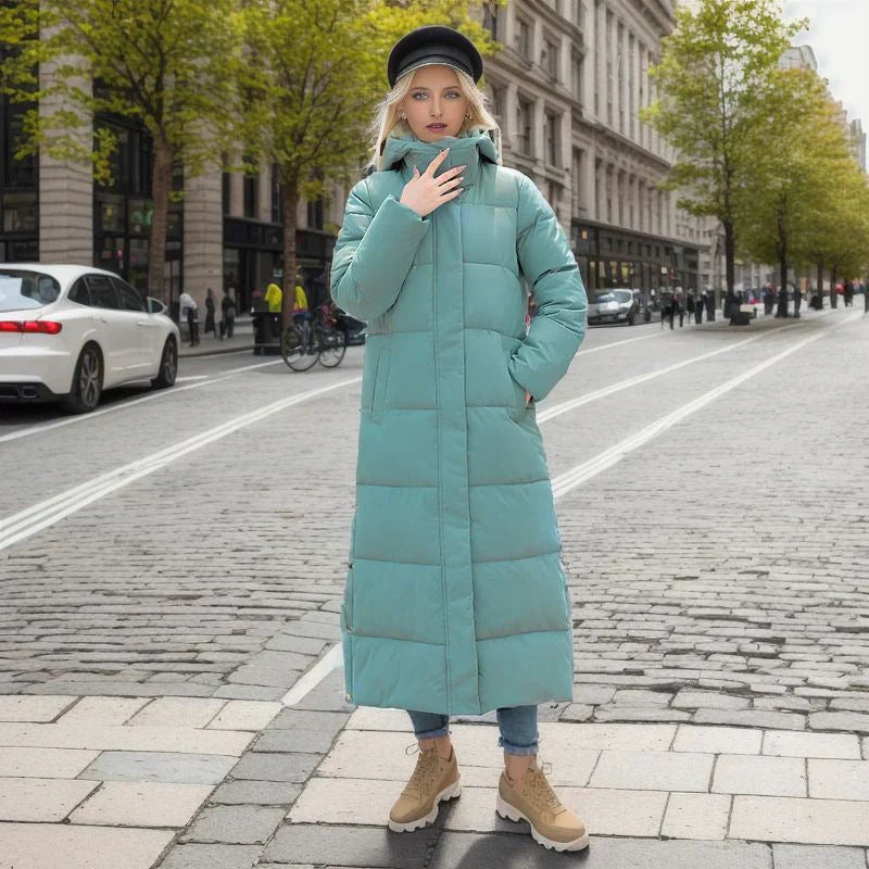 Karin | Long winter jacket with a loose fit