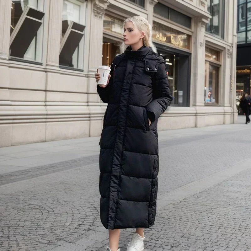 Karin | Long winter jacket with a loose fit