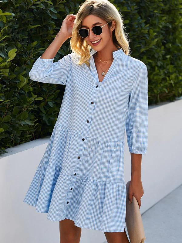Marina® | women's checked dress