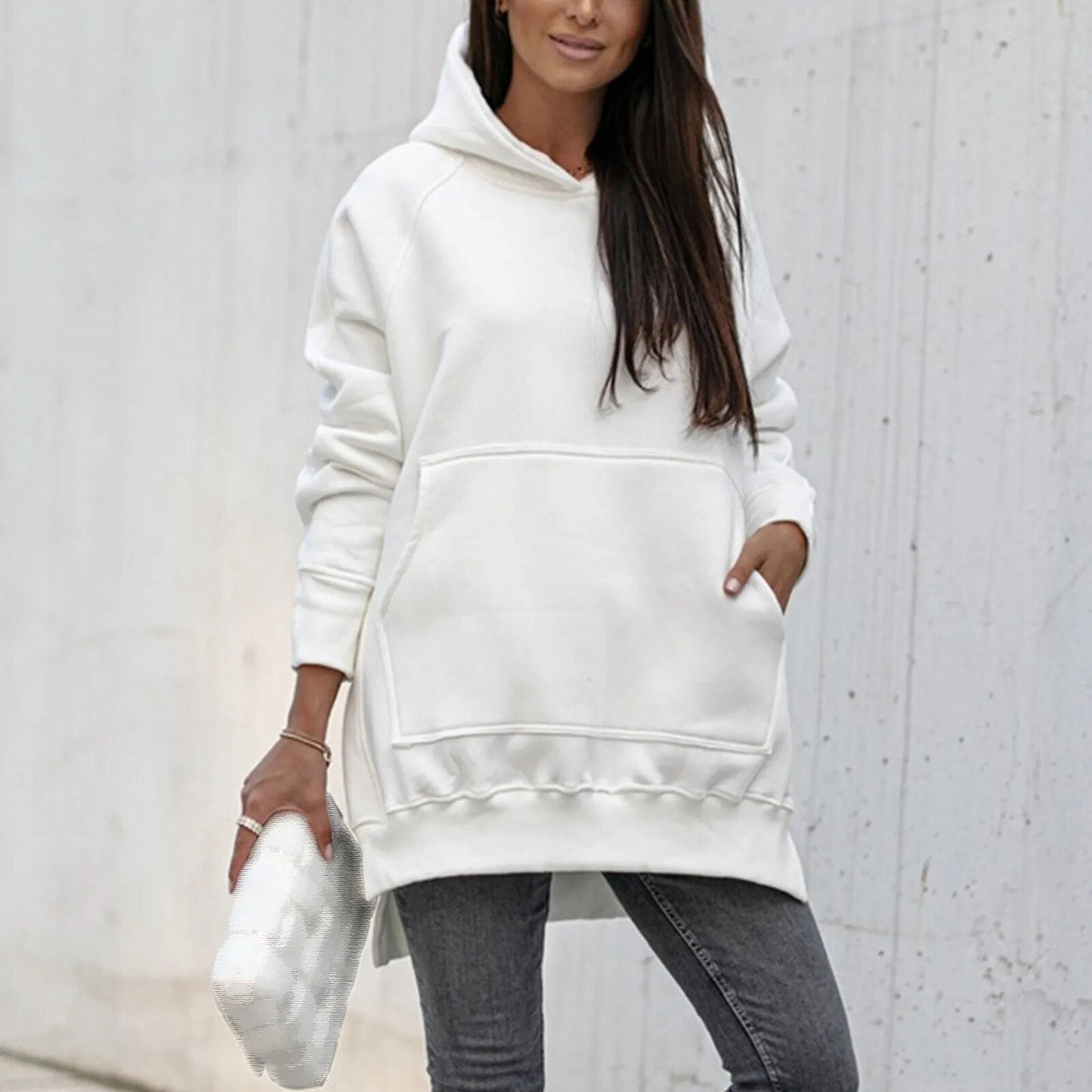 Erika | Loose hooded sweatshirt with opening