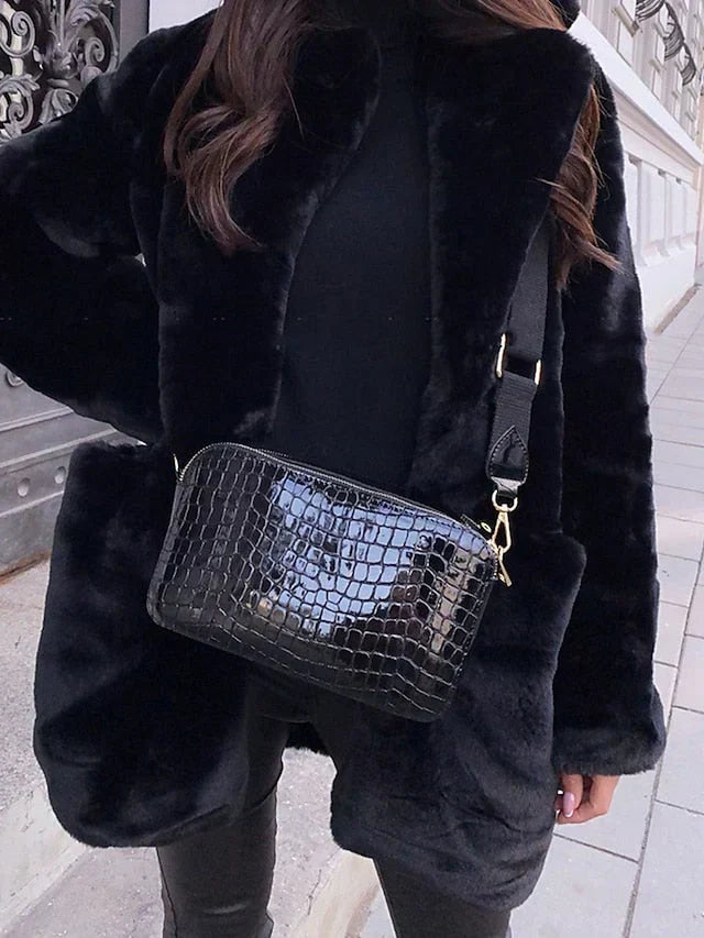 Bridget | Women's Faux Fur Long Open Front Coat