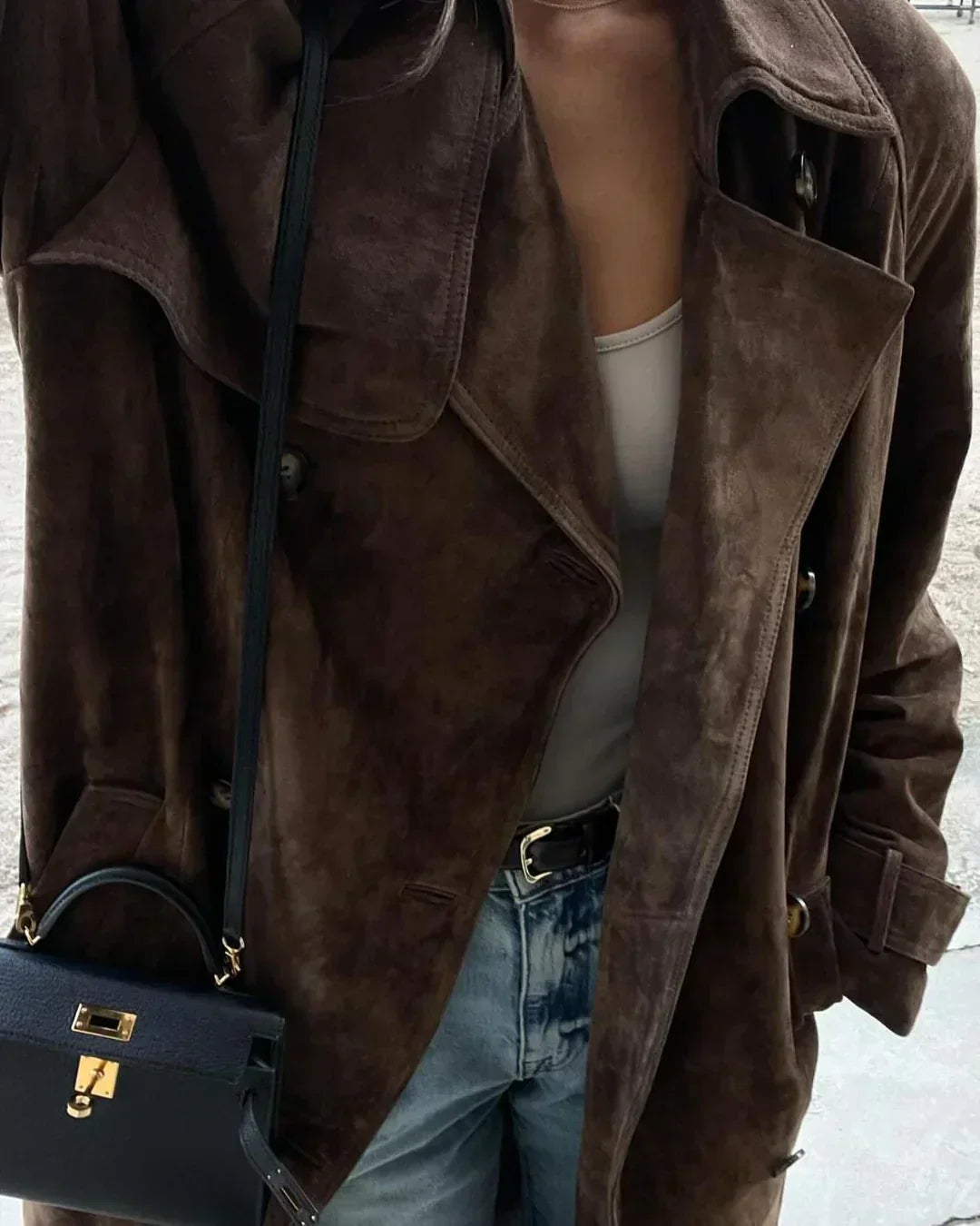 Brigitte | Milano I Long suede jacket