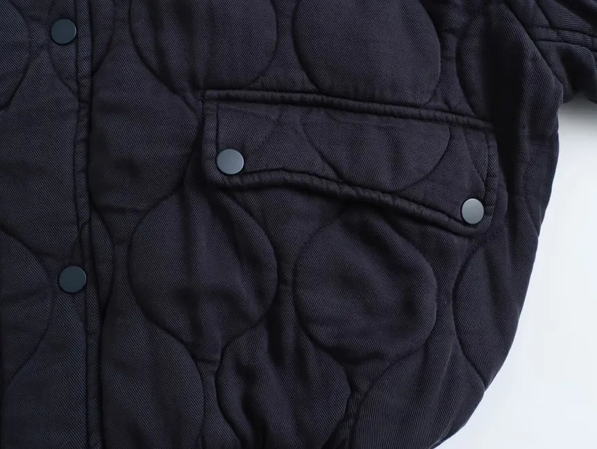 Brenda | Cotton jacket with a crew neck