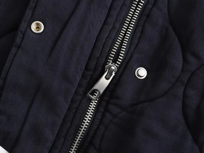 Brenda | Cotton jacket with a crew neck