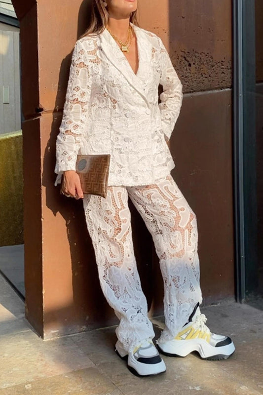 Frieda | Lace blazers, long trouser suits