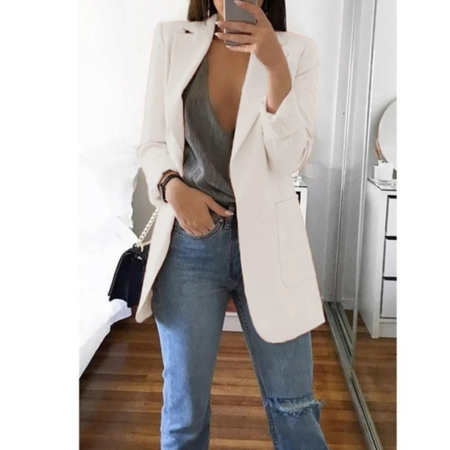 Simone | Long women's blazer