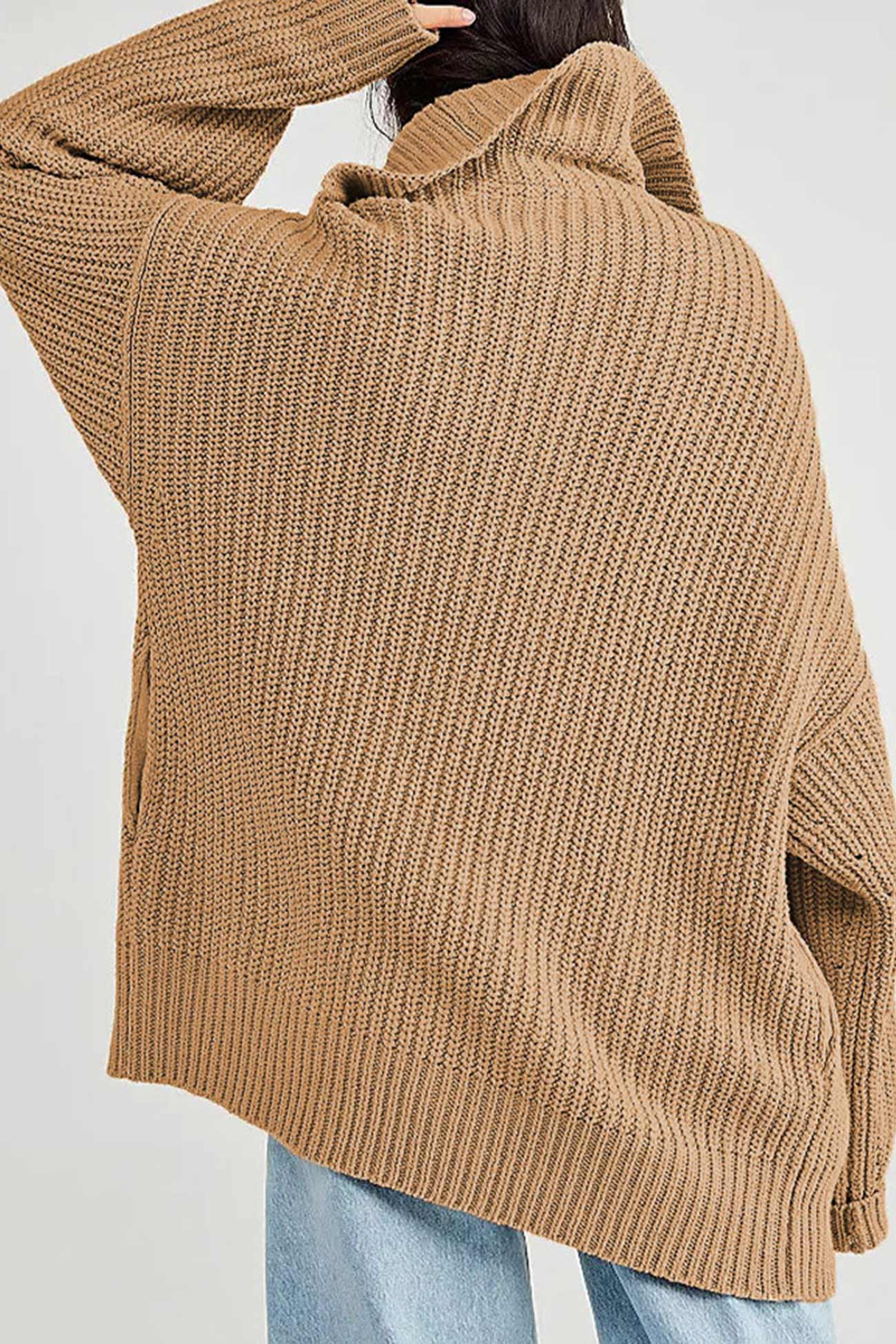 Annelies | Mid-length cardigan with lapels and a single buckle