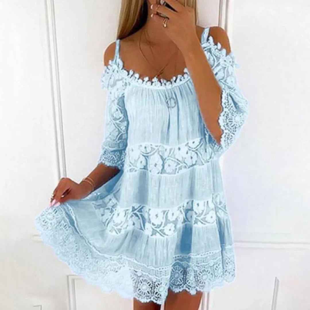 Femke | Summer Dress with Cold-Shoulder Design for Women