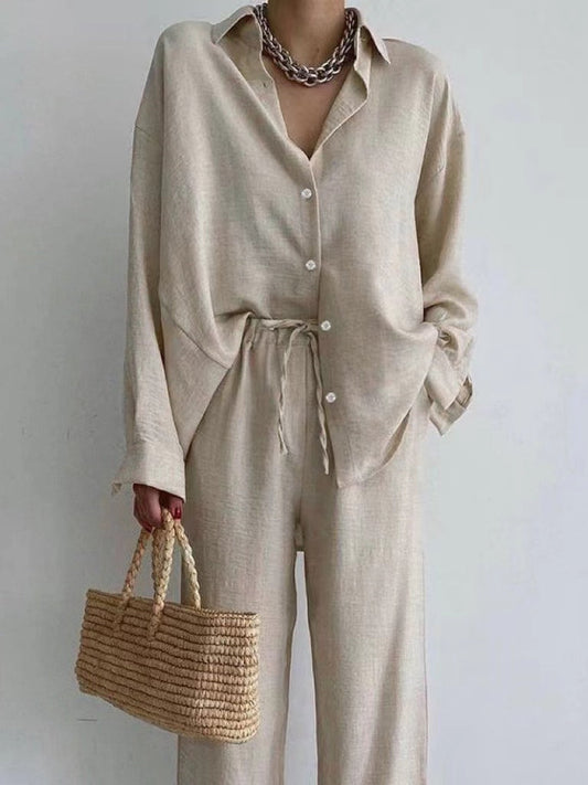 Mariela® | Wide Leg Blouse And Trousers
