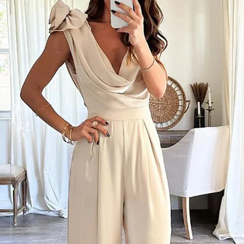 Ivana® | Jumpsuit With Waterfall Neckline