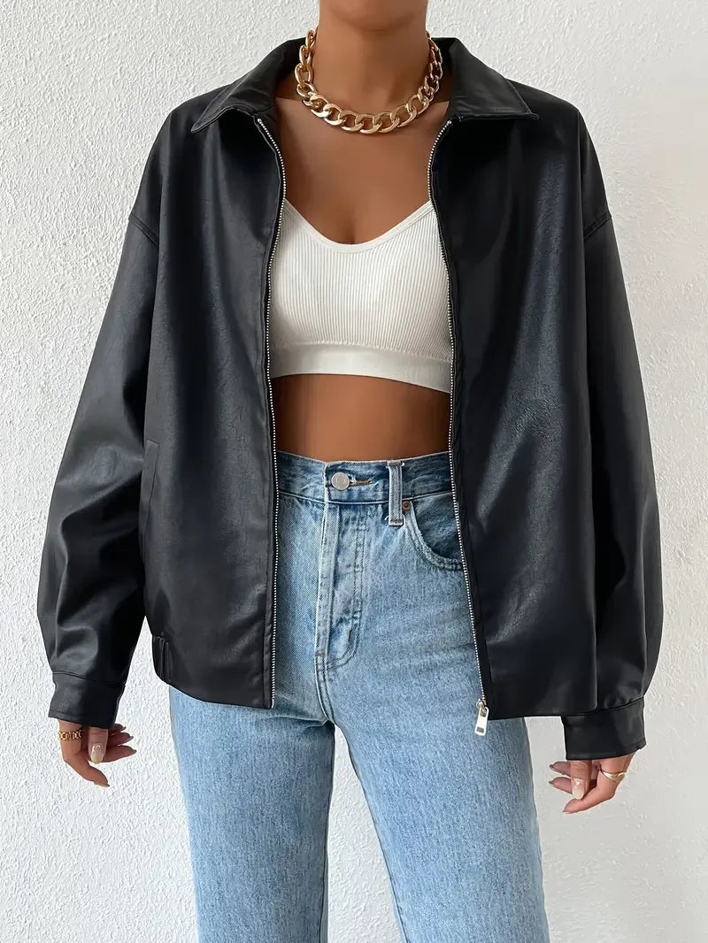 Tatum | Women's Oversized Zip-Up Jacket