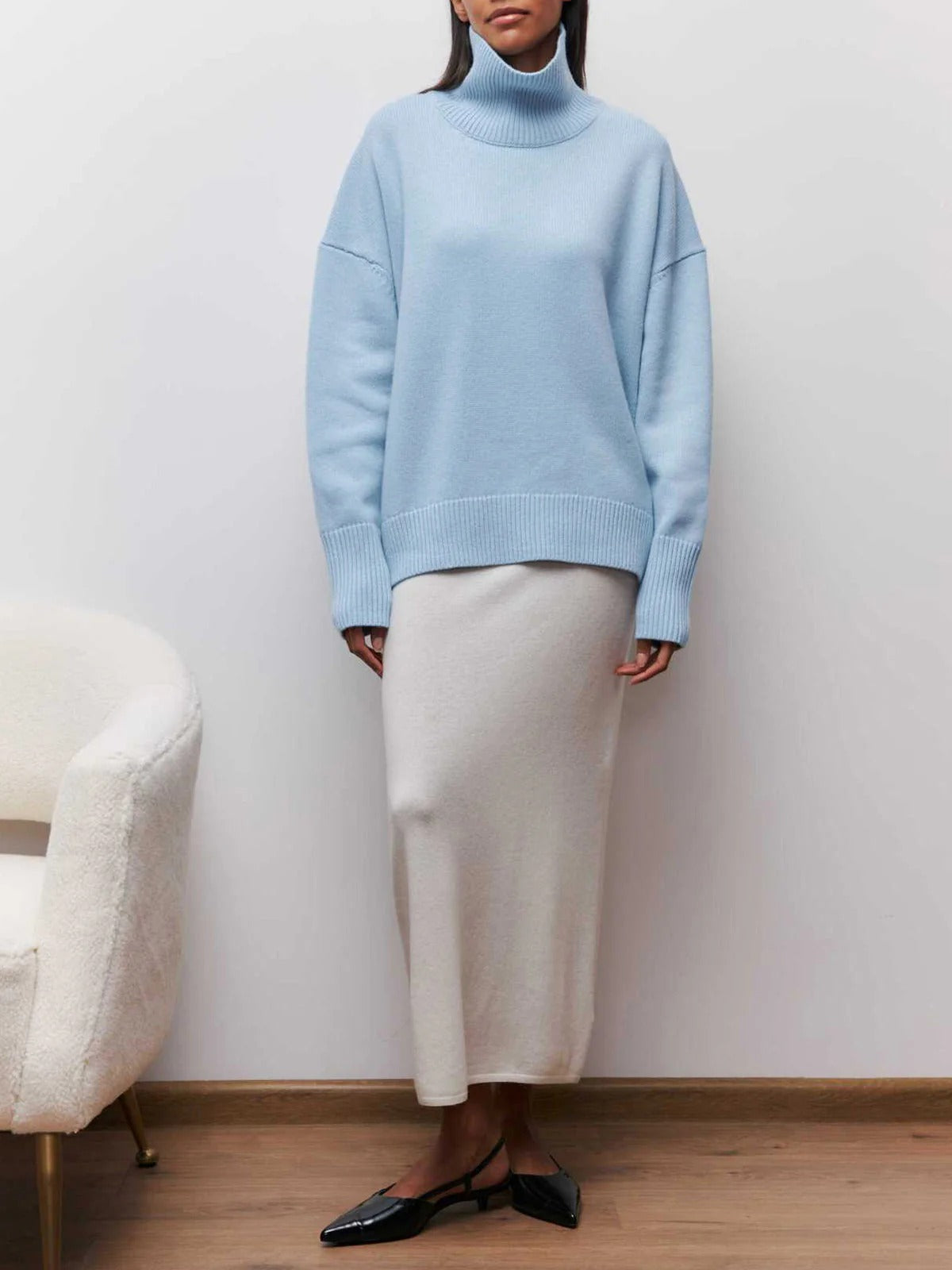 Colleen | Women's Oversized Turtleneck Sweater