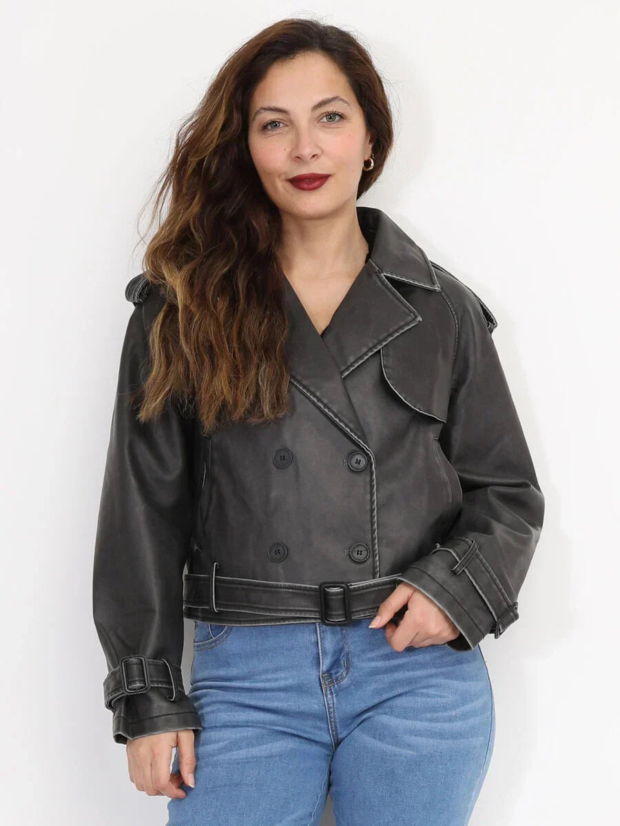 Bregje | Trench style winter jacket