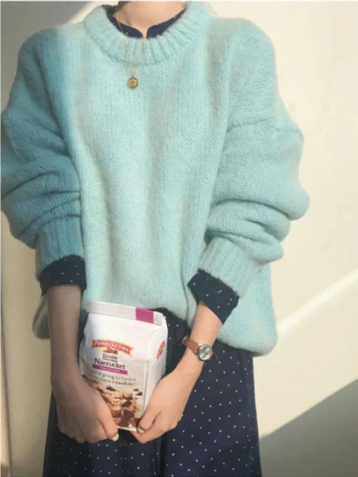 Delia | handwoven oversized sweater for women