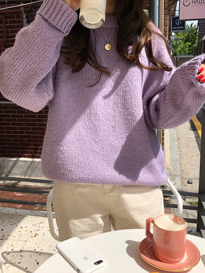 Delia | handwoven oversized sweater for women