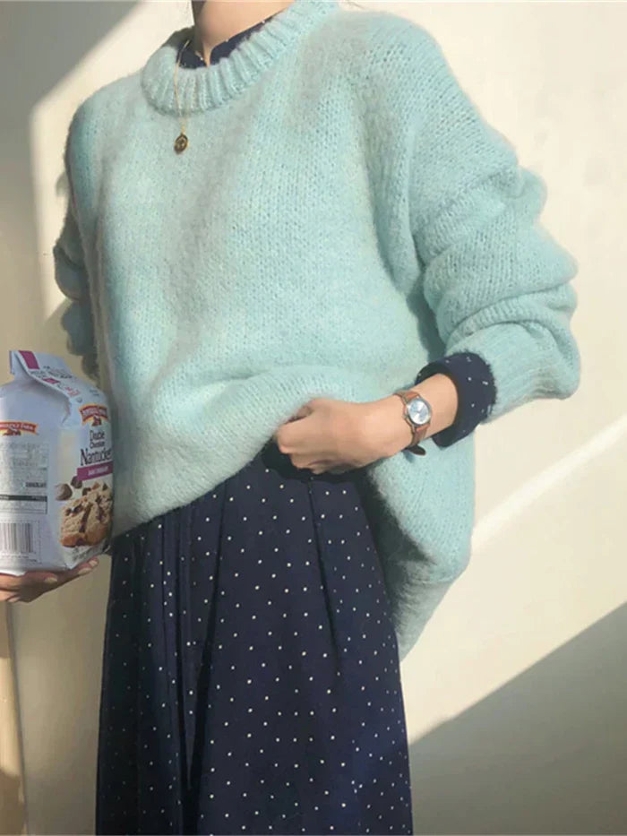 Delia | handwoven oversized sweater for women