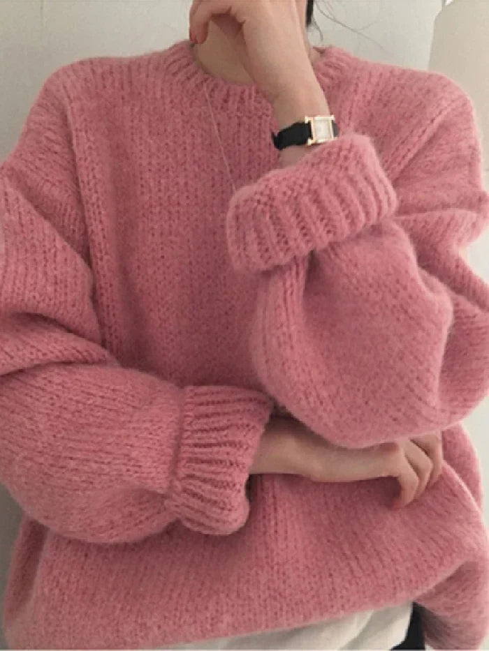 Delia | handwoven oversized sweater for women