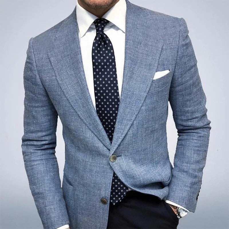 Vincent | Men’s Spring Textured Tailored Blazer Jacket