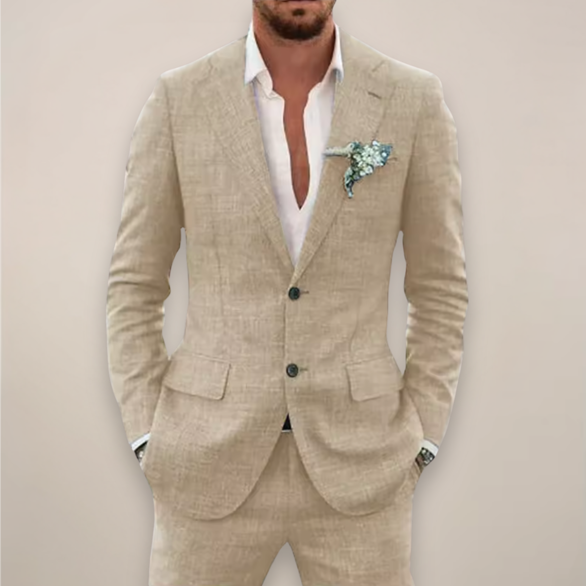 Eric | Men’s Two Piece Single Breasted Suit Set