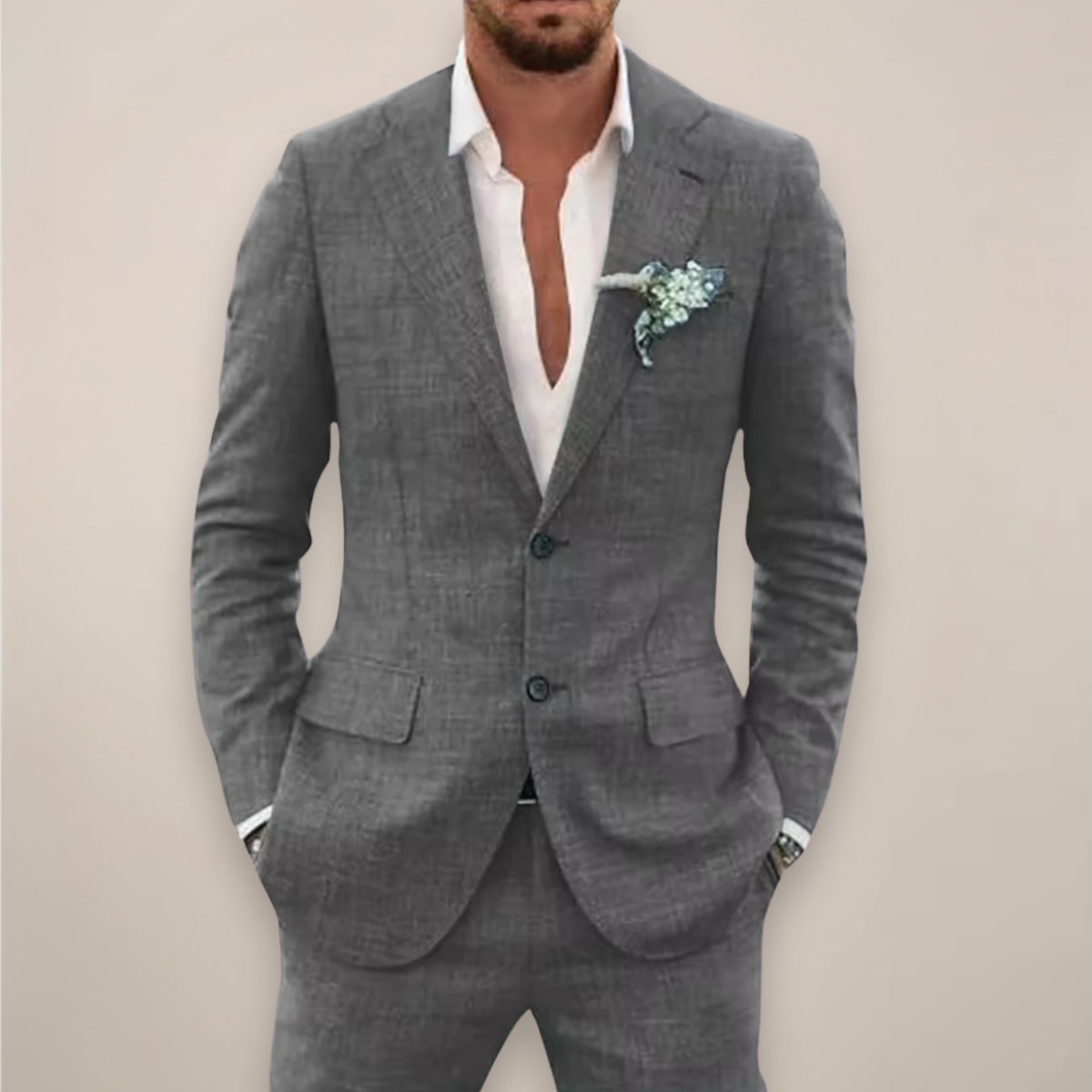 Eric | Men’s Two Piece Single Breasted Suit Set
