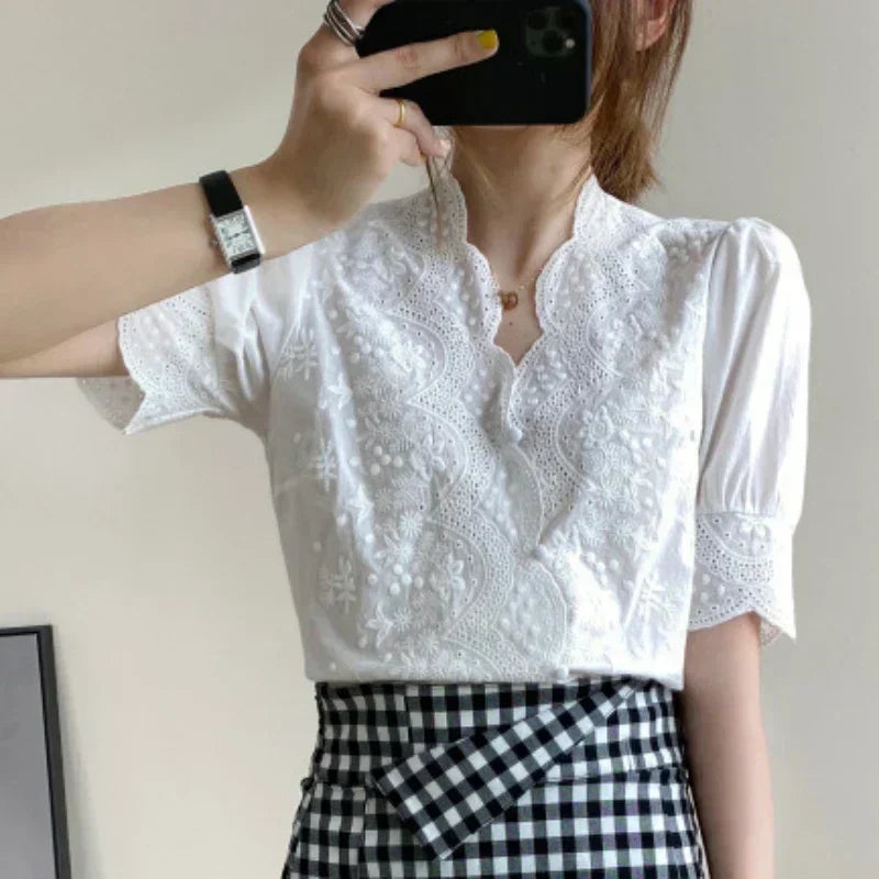 Kristie® | Blouse With Embroidery
