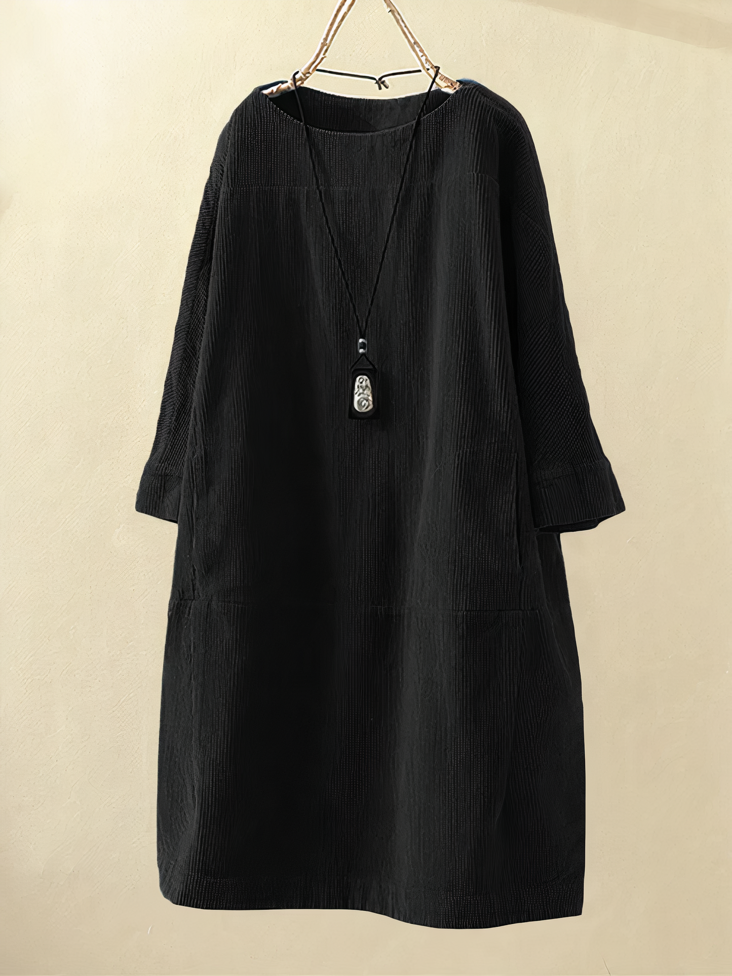 Mara® | Loose And Comfortable Corduroy Dress