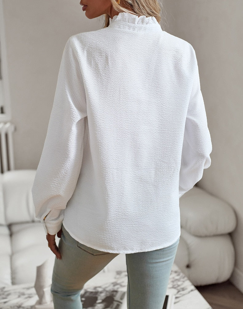 Salomé® | Manches Longues Coupe Comfortable Mélange Coton