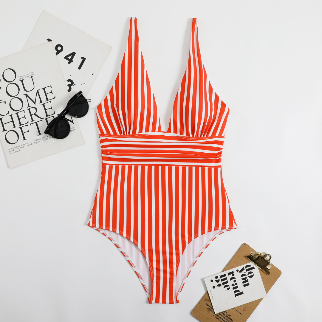Louise® | One-Piece V-Neck Swimsuit
