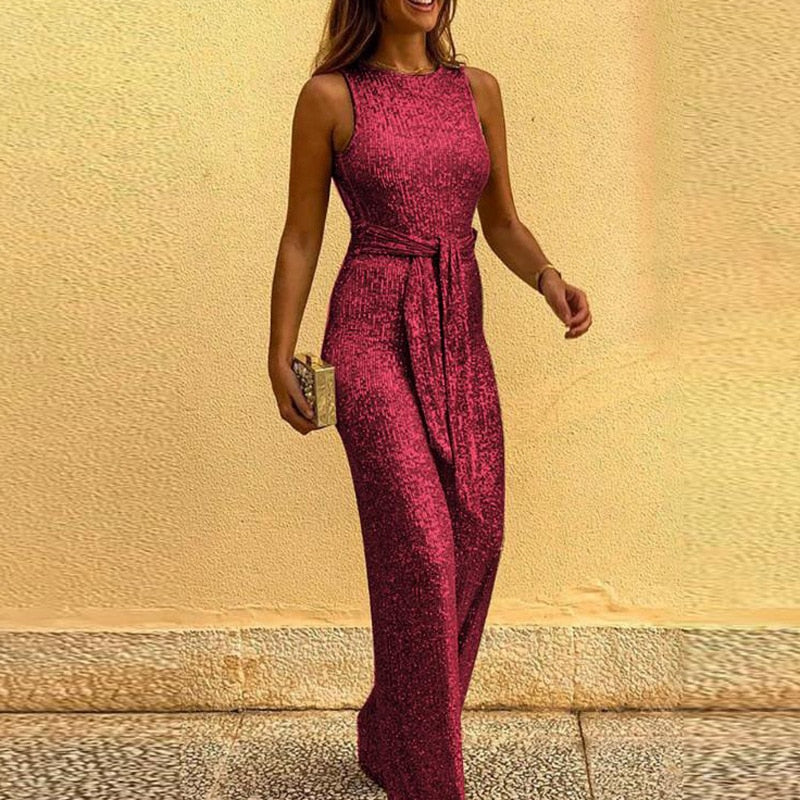 Anahí® | Women's glitter jumpsuit