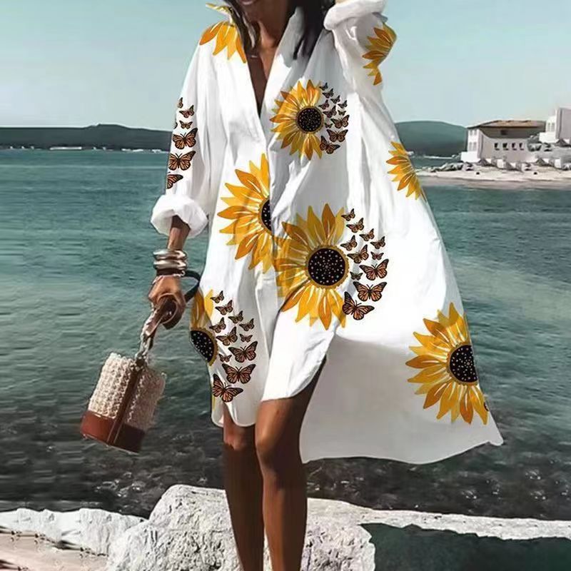 Julia® | Women's long-sleeved V-neck dress