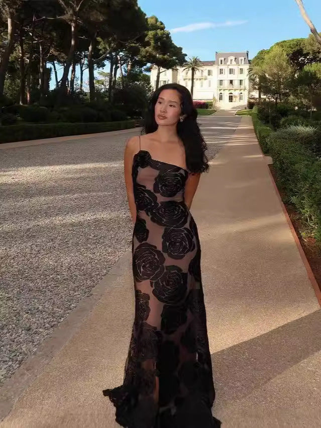 Milagros® | Women'S Evening Dress With Floral Appliqu��s