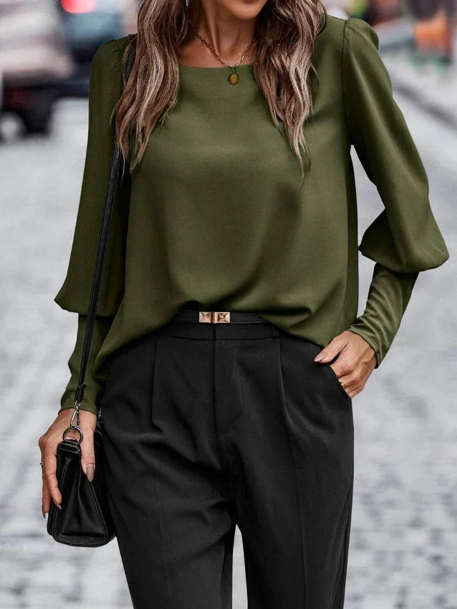 Argelia® | Elegant Blouse With Pleated Sleeves