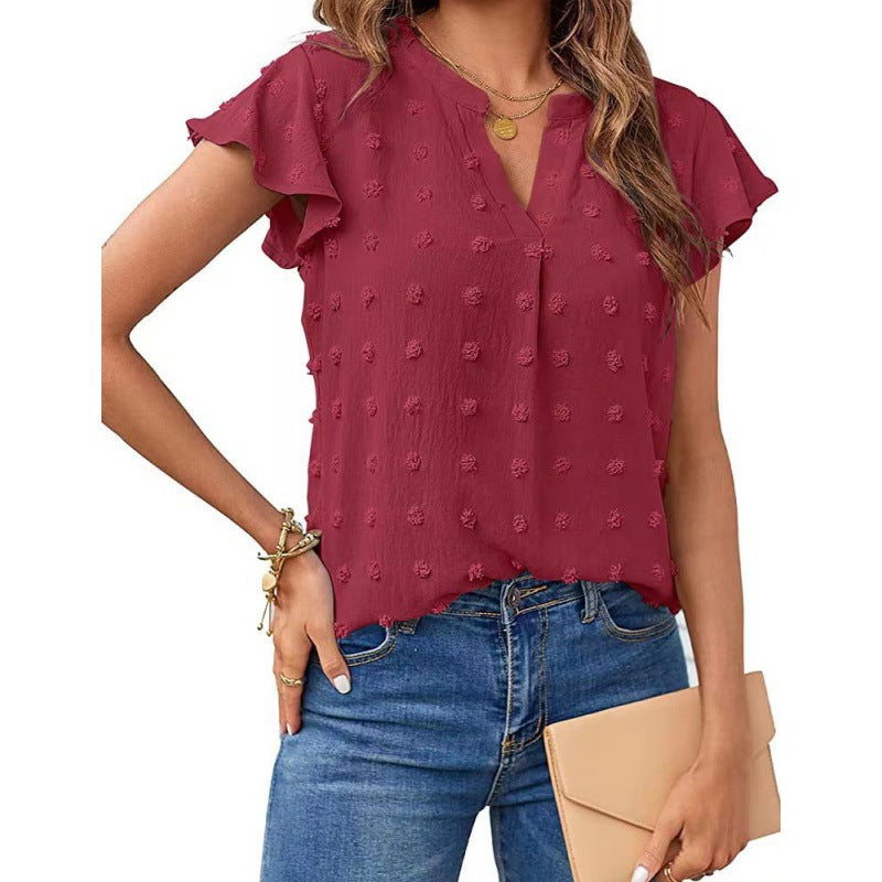 Merced® | Women'S Blouse Shirt With Ruffle Sleeves