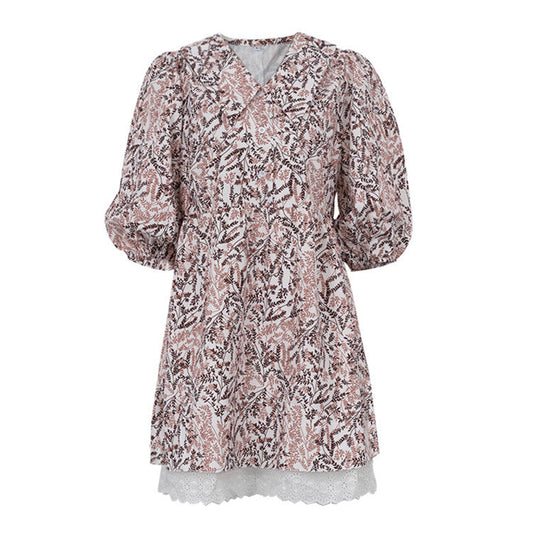 Mariola® | Women'S Blouse Dress With Floral Pattern And Puff Sleeves