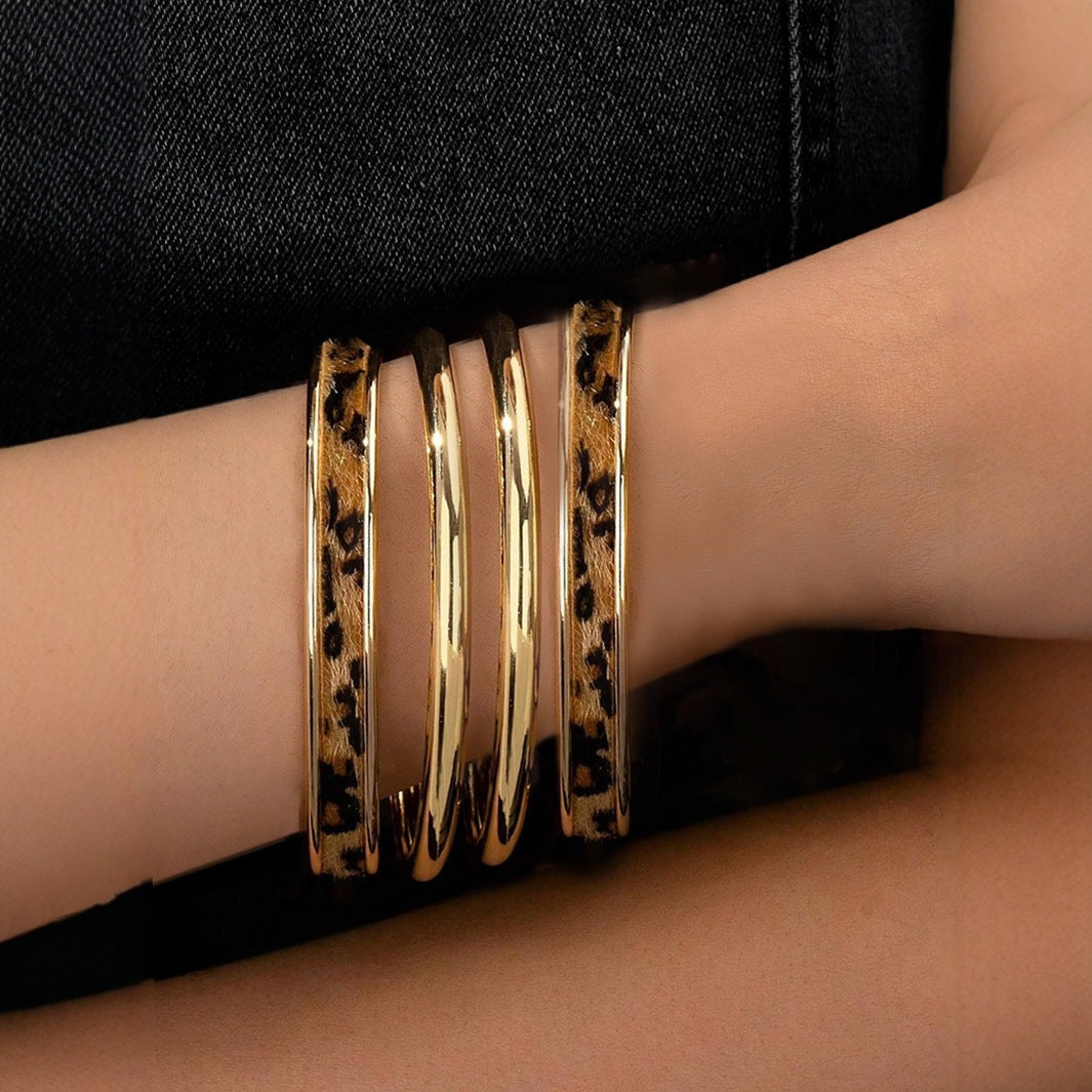 Sweet Cool Leopard Print Smooth Bracelet