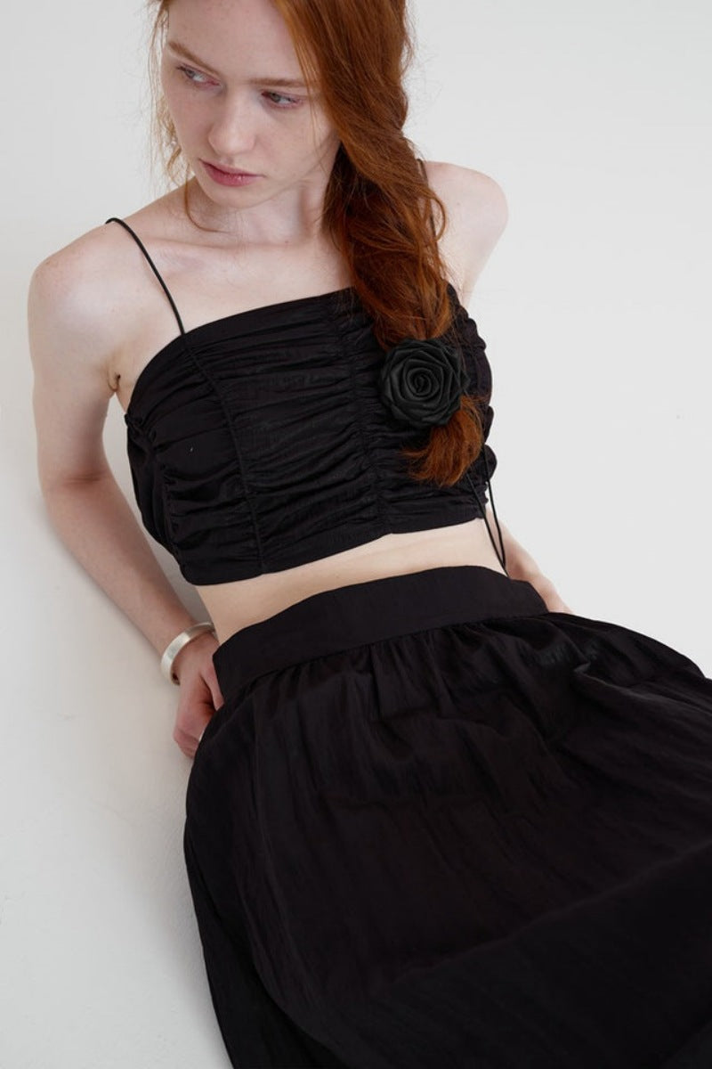 Norma® | Sleeveless Bandeau Top With Pleats