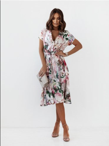 Wanda® | Women'S Floral Midi Wrap Dress
