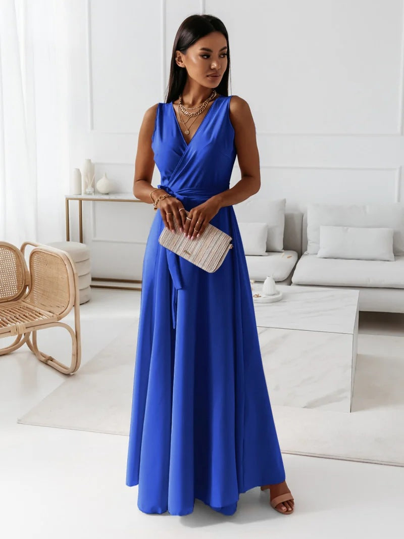 Anita® | Women'S Solid V-Neck Long Dress