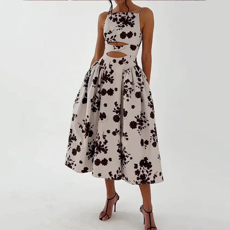 Karen® | Women'S A-Line Dress With Cut-Outs And Floral Print