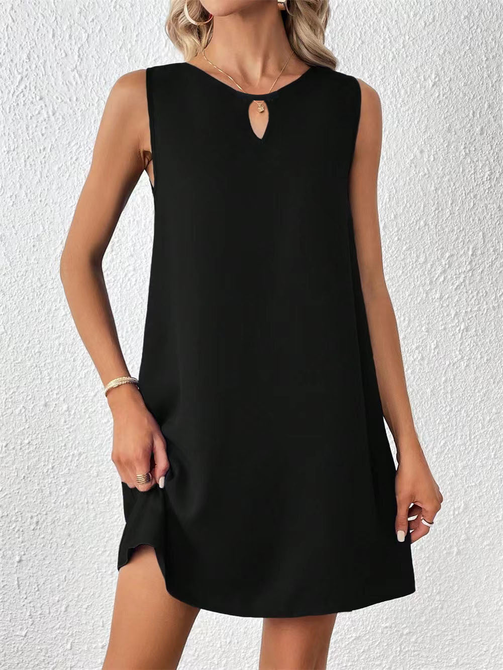 Liliana® | Women'S A-Line Dress With Chic Keyhole Neckline