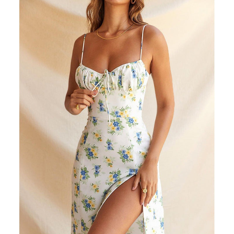 Camila® | Women'S Floral Print Maxi Dress With High Slit Design