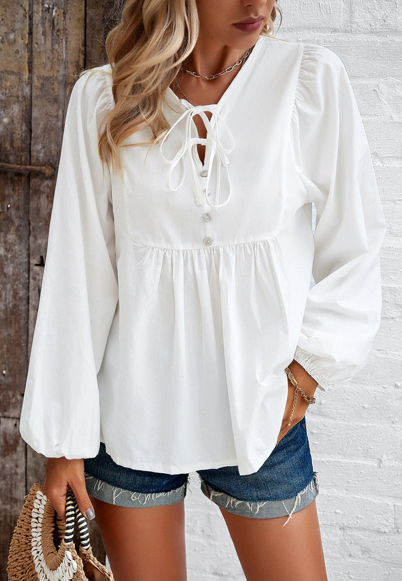 Liz® | Elegant Casual Loose Button Down Blouse