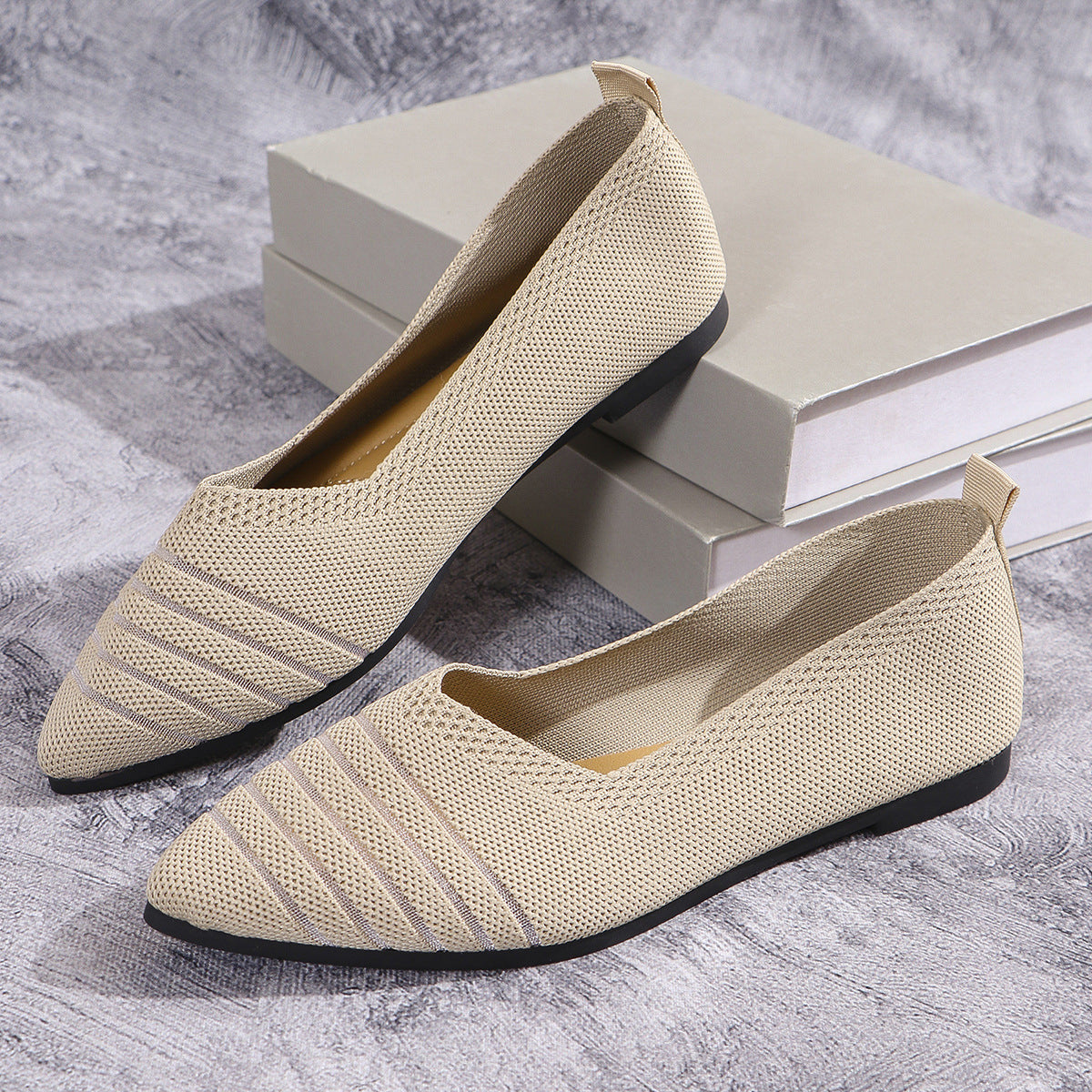 Xochitl® | Women'S Comfortable Mesh Ballerina Flat With Elastic Slip-On
