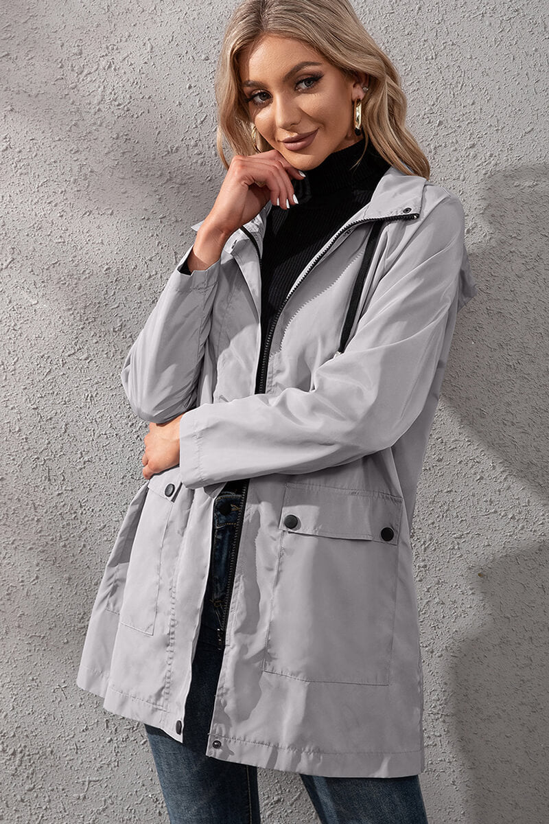 Yasmina | Urban waterproof windbreaker with hood